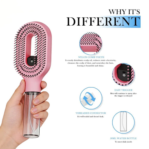 Aura Labs™ Nano-Mist Detangling Hairbrush